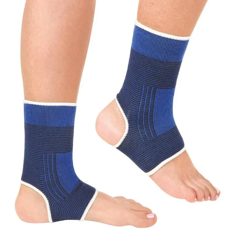 Balight 2 PCS Foot Ankle Elastic Compression Wrap Sleeve Bandage Brace Support Protection