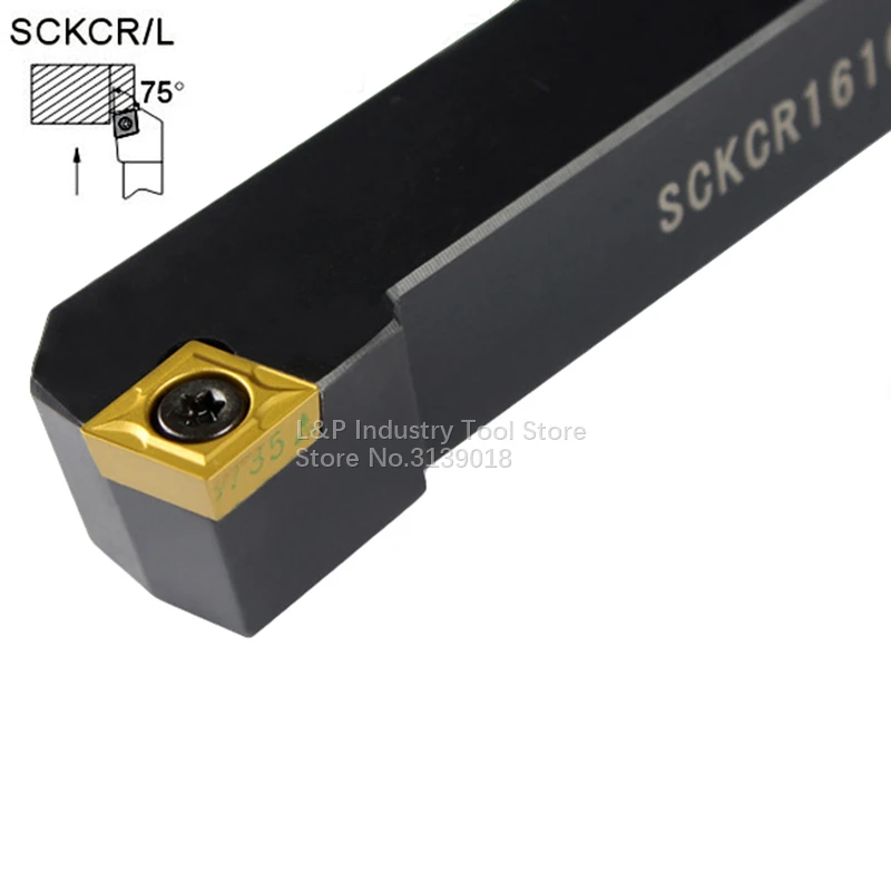 ใหม่คุณภาพดีตัดขอบ 75 ภายนอก Toolholder SCKCR2525M09/SCKCL2525M09 เครื่องมือไม่รวมใบมีด
