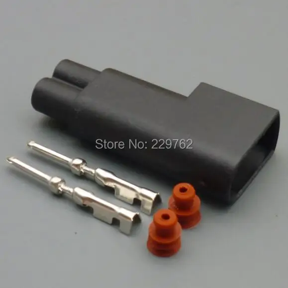 Shhworldsea 2 دبوس طريقة 1.5 مللي متر موصل مستشعر السيارة مستشعر تلقائي التوصيل السيارات مقاوم للماء الكهربائية ذكر أنثى موصل مقبس #5