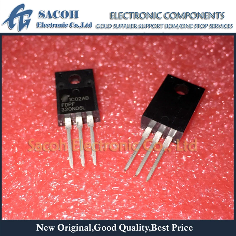 New Original 5Pcs/Lot FDPF320N06L FDPF320N06 320N06L 320N06 TO-220F 21A 60V Power MOSFET Transistor