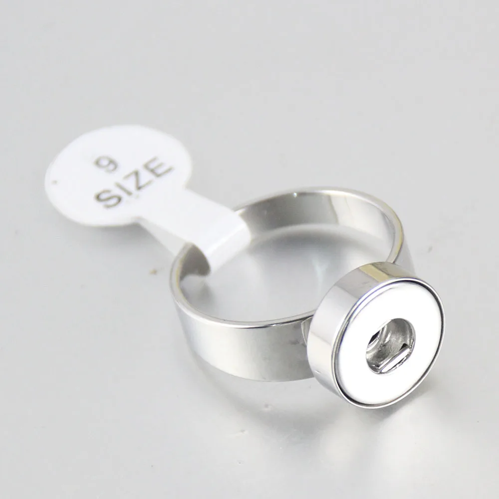 New JZ0017 Simple 316L stainless steel snap rings 4 size fit 12MM snap buttons DIY fittings wholesale