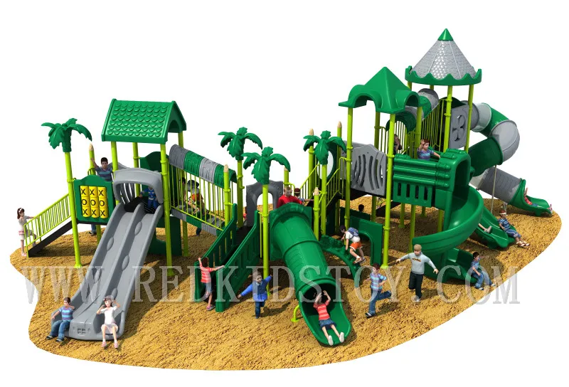 Premium Quality EU Standard Children Playground Outdoor With Various Slides for School HZ-8150a