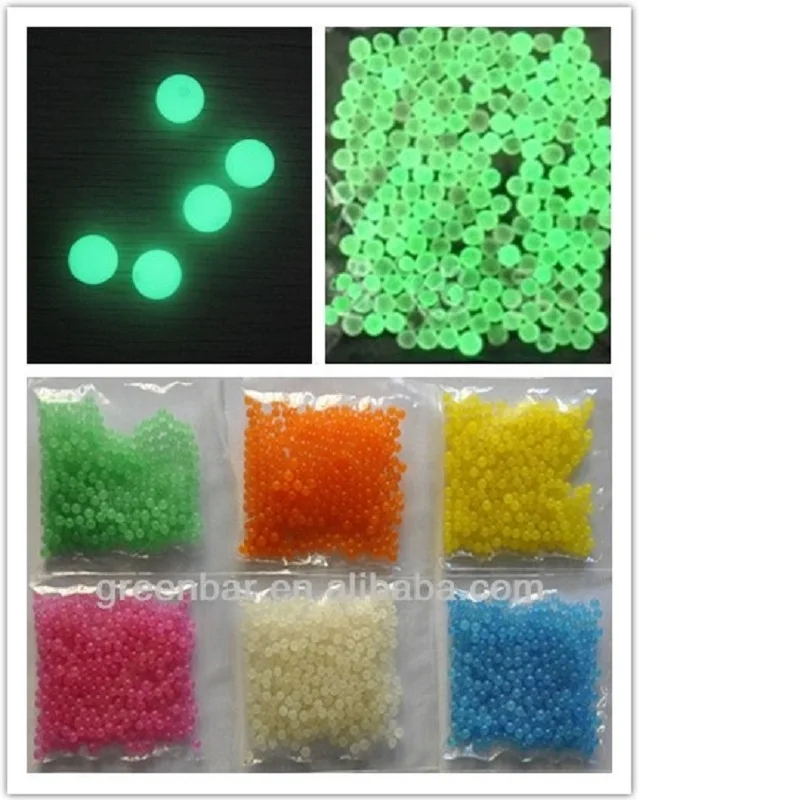 

5000pcs Grow in the Dark Noctilucent Crystal Soil Mud Water Bead Fluorescent balls Water hydrogel Elves Orbiz Bead Star Bottles