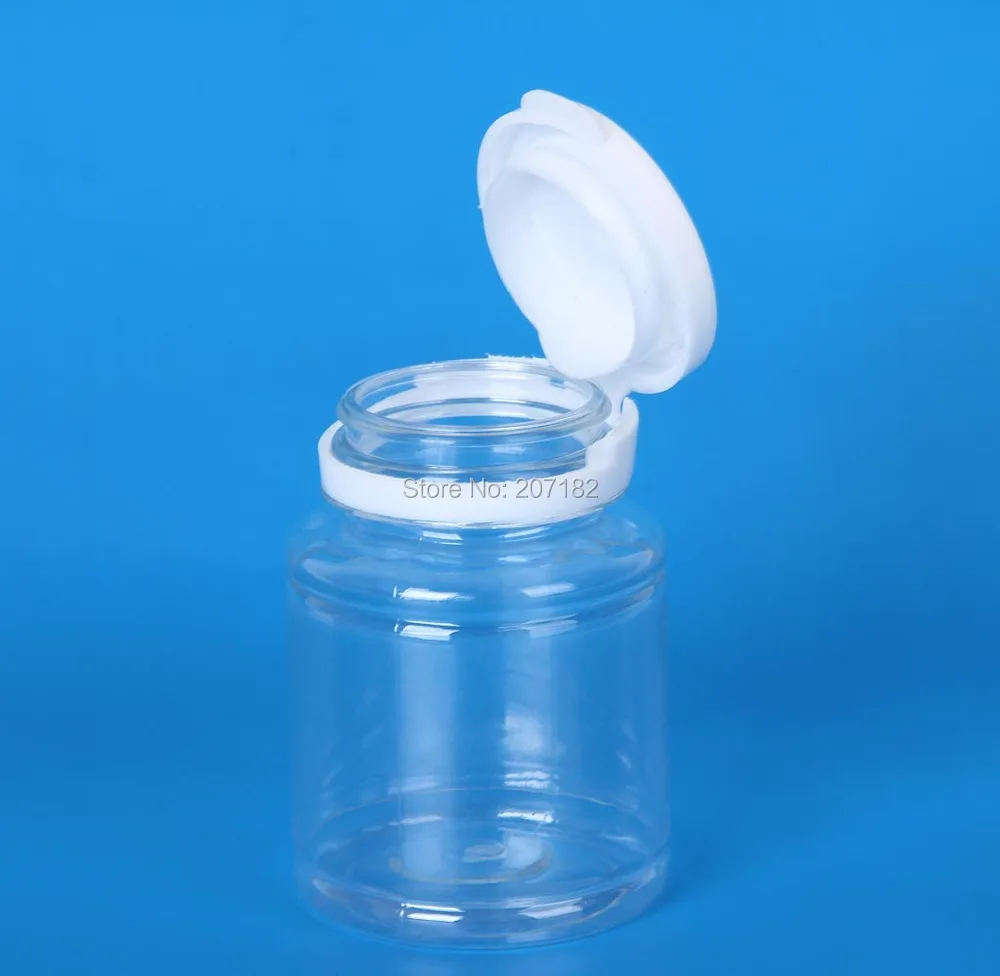 (500PCS/Pack) 50ml Transparent Color PET Forcedly Liquid Medicine Bottle Plastic Bottle---Pull Ring Cap