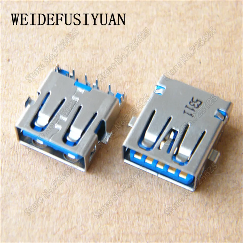 50pcs/lot 3.0 USB Jack Female Connector Port Plug for Asus X550D A550D K550C X555LD