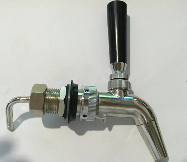 

American short style Stainless Steel beer barrel connecting faucet/coffee faucet, Beer faucet kegerator tap homebrew