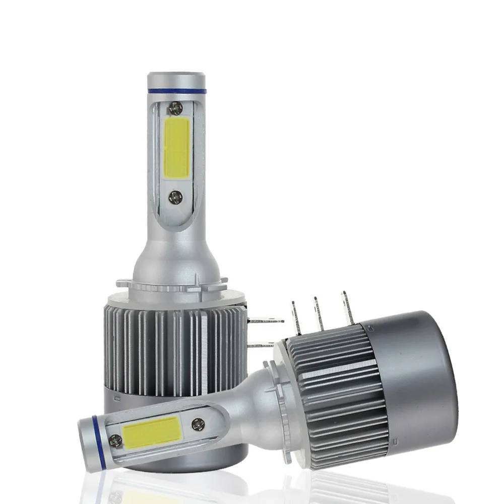 Muxall  Super bright Auto H15 H7 H1 H4 LED Car Headlights Bulbs COB Chip 36W 7800LM H15 LED Car Light White 6000K LED Bulbs