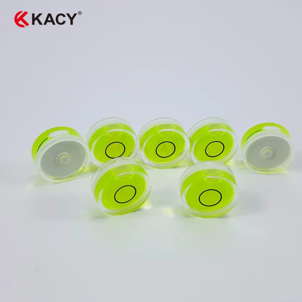 KACY 5pcs/lot 10x6mm transparent Green Color Bubble level Round Level Bubble Accessories for Measuring Instrument