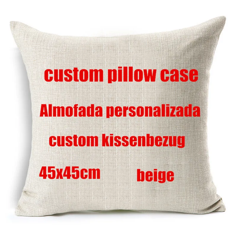 

Private customization home decorative pillows customize cushion cover personalized linen pillowcase Print photo image picture