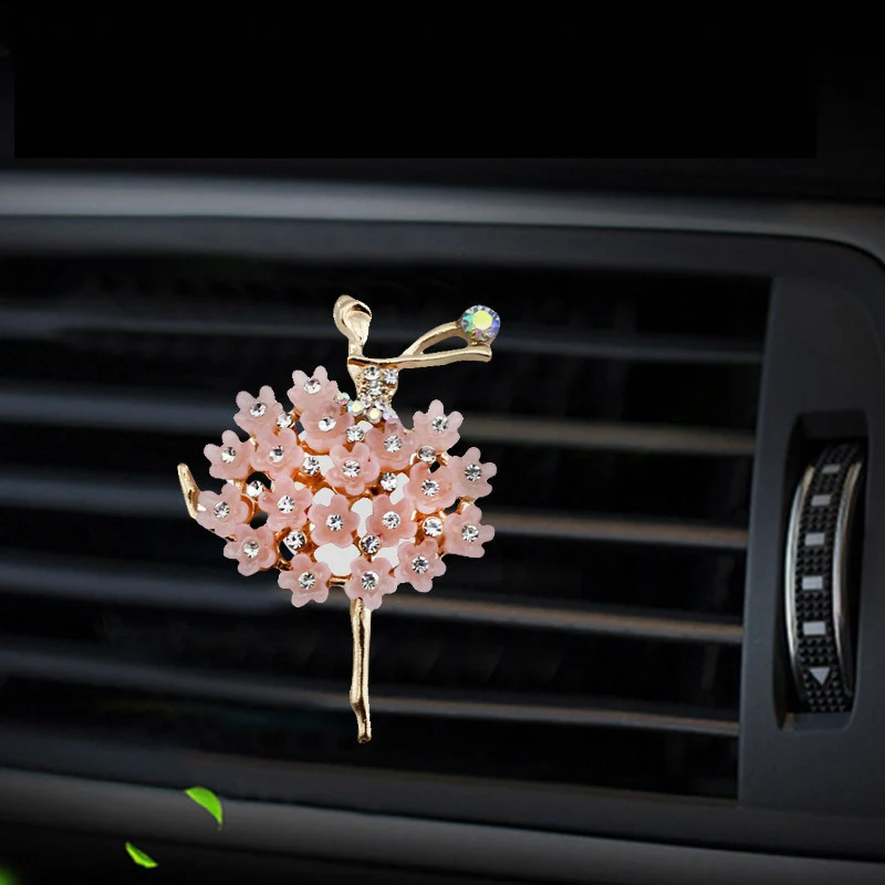 Inlay Water drill Ballerina girl car Air conditioning outlet perfume car perfume car interior accessories car fragrance