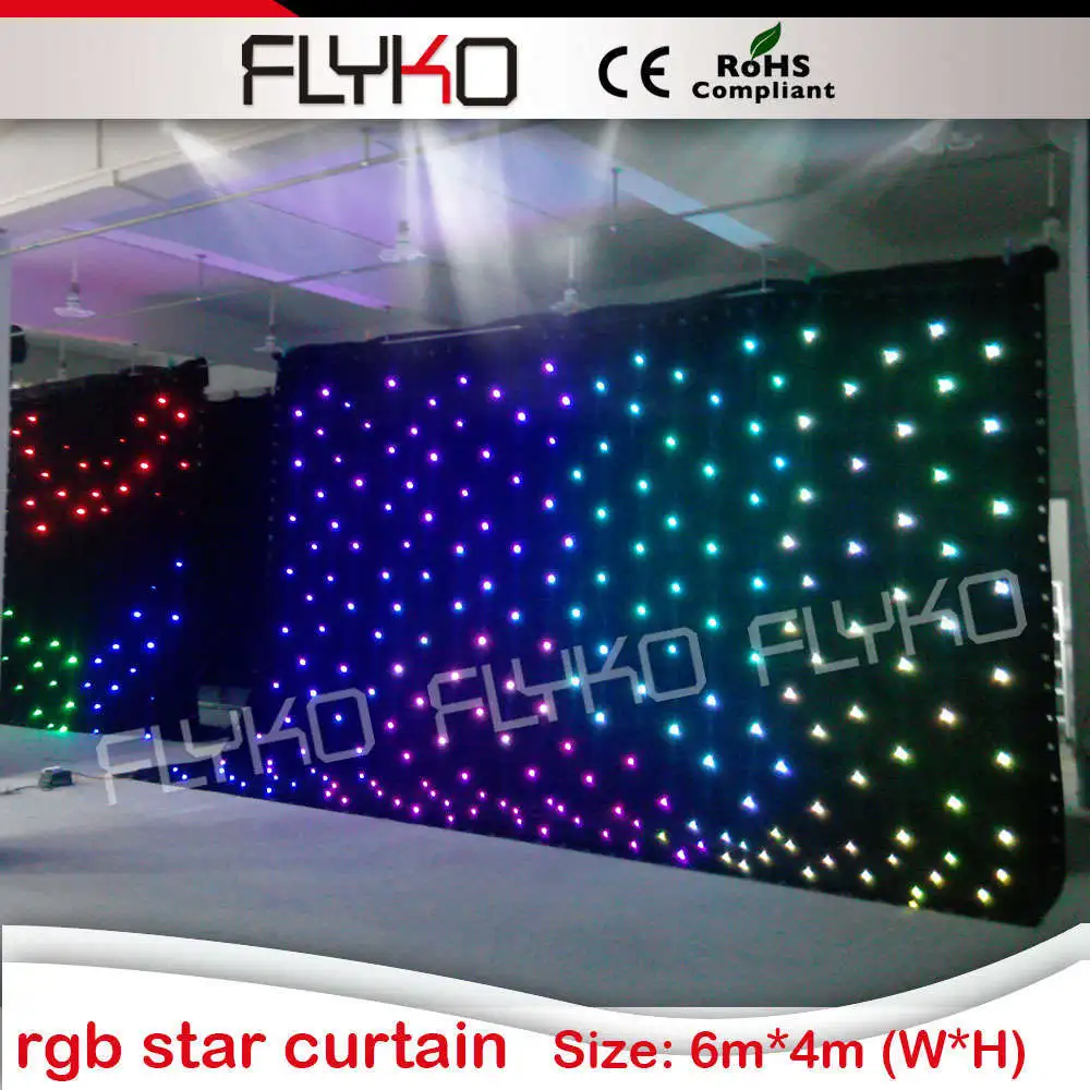 

led star vision curtain 6x4m wedding light backdrop