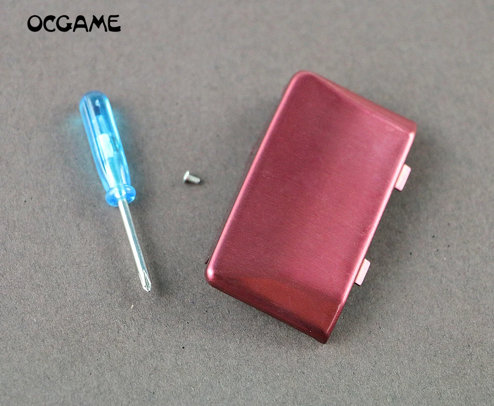 

OCGAME Silver Black Red For Gameboy Micro Battery Door Cover with screw screwdriver For GBM Battery Case 5pcs/lot