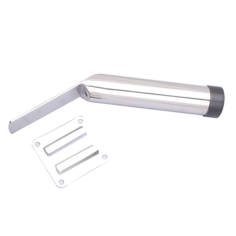 Portacanna da pesca per barche Marine 2 X portacanna per Yacht in acciaio inossidabile con accessori per barche superiori bianchi marine