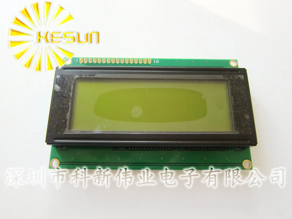 

FREE SHIPPING 5PCS/LOT 5V Yellow and green Screen 2004 LCD 2004A 20X4 LCD 2004 MODULE Light Beads