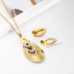 OUFEI Necklace Stainless Steel Woman Jewelry sets Women's clothing Accessories Fashion Jewelry Bohemian Jewelry Women's Pendant