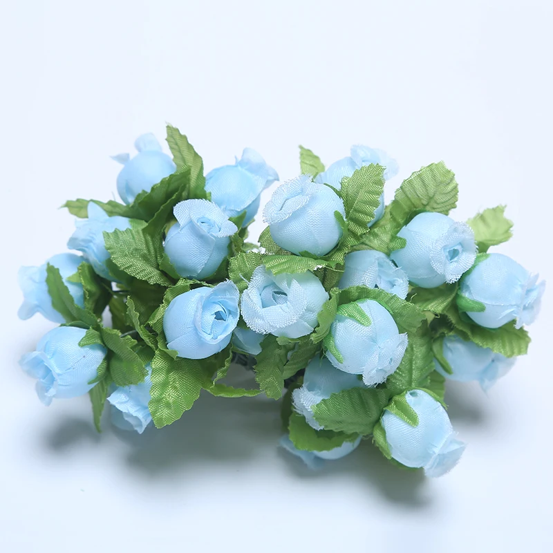 36/72/PCs Mini Künstliche Blumen Seide Rose Blumenstrauß Für Hochzeit Party Dekoration DIY Kranz Sammelalbum Zubehör – Detail 30