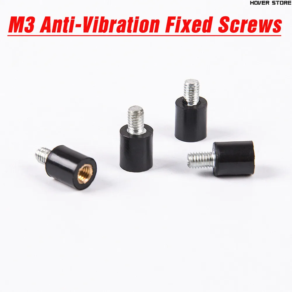 

M3 Flight Controller Anti-Vibration Fixed Screws Damping Fixing Screws Rubber Pillar for CC3D FC FPV Racing Quadcopter Drone