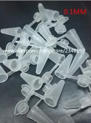 0.1ML 0.2ML 0.5ML 1.5ML 2ML Plastic Micro Centrifuge Tube Plastic Capsule Packing Shell Pointed End EP Tubes, 500 Pieces/Pack