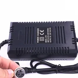 EU 24V Smart Charger AGM Gel Lead Acid Battery Charge DC27.6V 2A With 3 Pins 12mm Aviation Connector