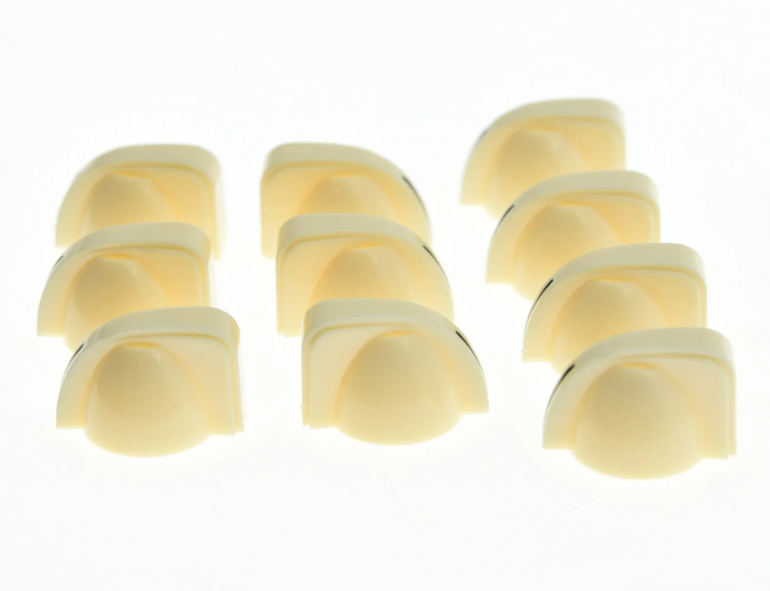 KAISH 10x Cream Guitar AMP Amplifier Knobs Effect Pedal Mini Chicken Head Knobs