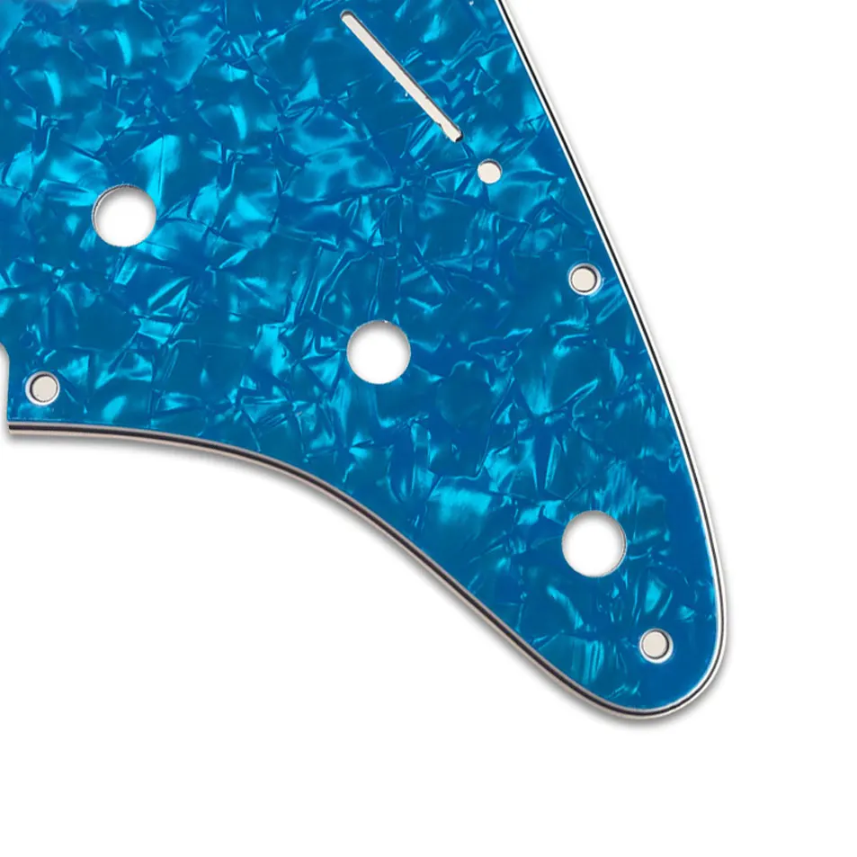 Pleroo Custom Quality Electric Guitar Parts -For USA\\ Mexico Fd Strat 11 Holes HSS PAF Humbucker Guitar Pickguard Scratch Plate