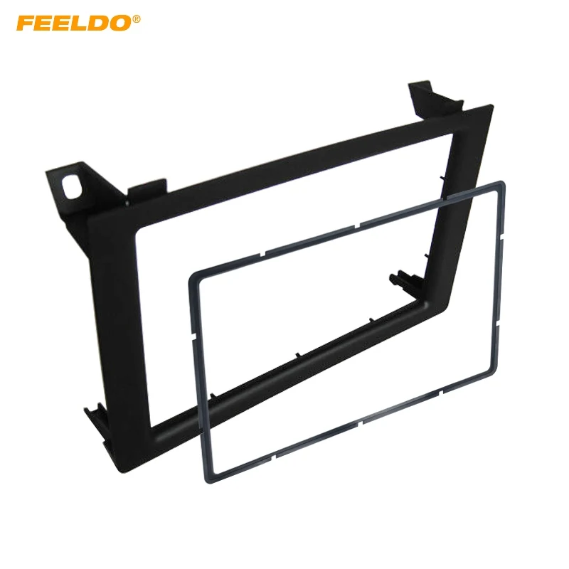 

FEELDO Car 2Din Audio Facia Panel Frame Adapter for SAAB 9-3 Stereo Fascia Dash Plate Frame Trim Installation Kit #AM3463