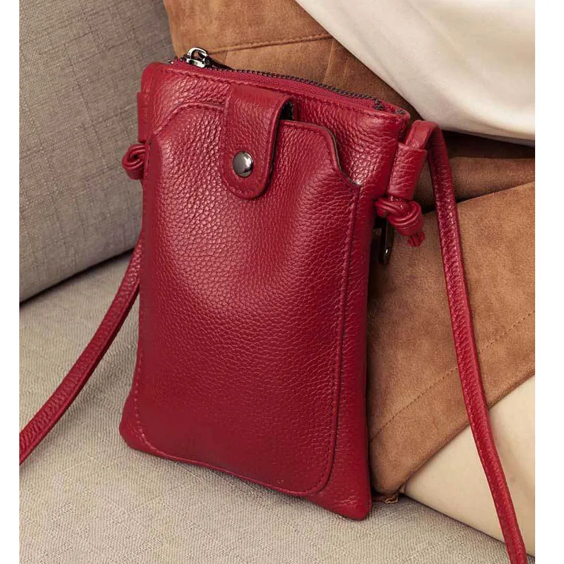 2023 New Arrival Women Shoulder Bag Genuine Leather Softness Small Crossbody Bags For Woman Messenger Bags Mini Clutch Bag