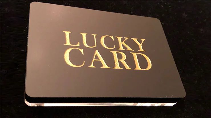 Lucky Card Deluxe by Wayne Dobson & Alan Wong Card Magic Tricks Illusions Close up Magic Prophecy Chosen Card Magia Magician Fun