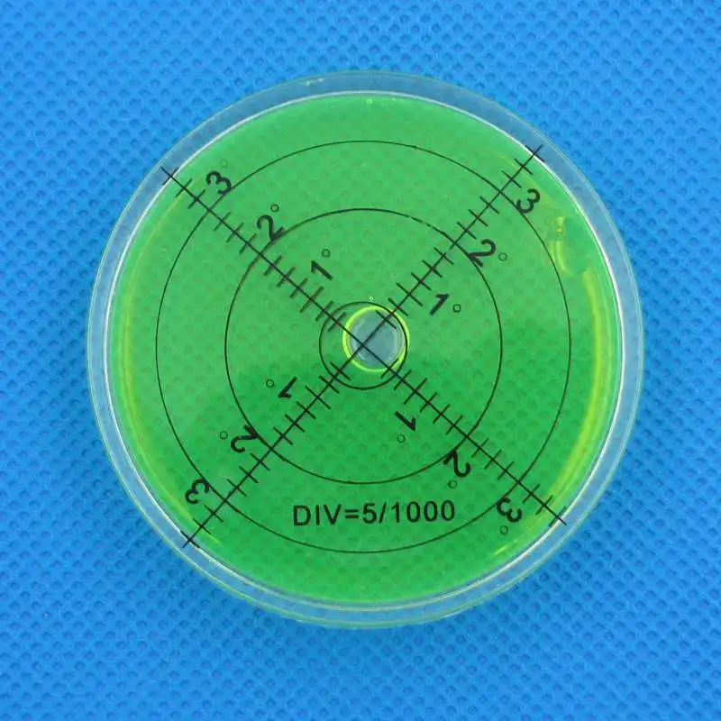 HACCURY 66*10mm Spirit Bubble Level Degree Mark Surface Circular Leveling Bead for Measuring Tool Five Color Available 1PCS