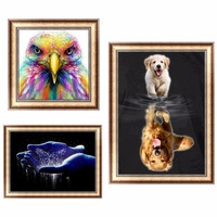 full square diamond embroidery animal Dog lion cat mond mosaic diy diamond painting cross stitch diamond sets home decorative