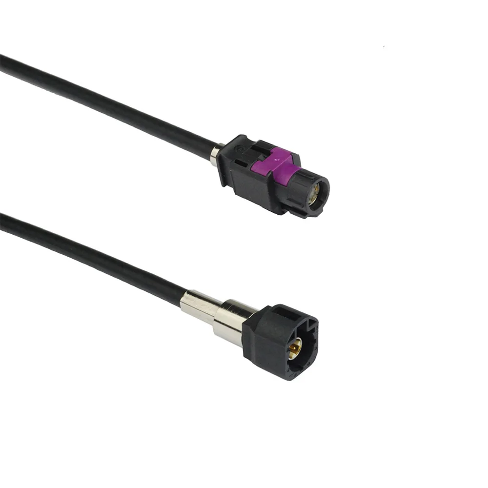 Eightwood FAKRA HSD A Jet Black LVDS New Vehicle High-speed Transmission Shielded Dacar 535 4-Core Coaxial Cable Customizable