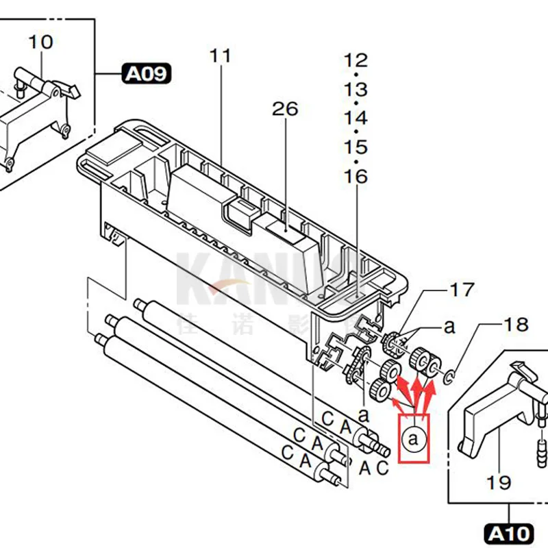 معدات فوجي فرونتير ، 327F1121646 ، 327F1121646B ، D16T ، 330 ، 340 ، 350 ، 355 ، 370 ، 390 ، 500 ، 550 ، 570 ، 6 قطعة لكل مجموعة