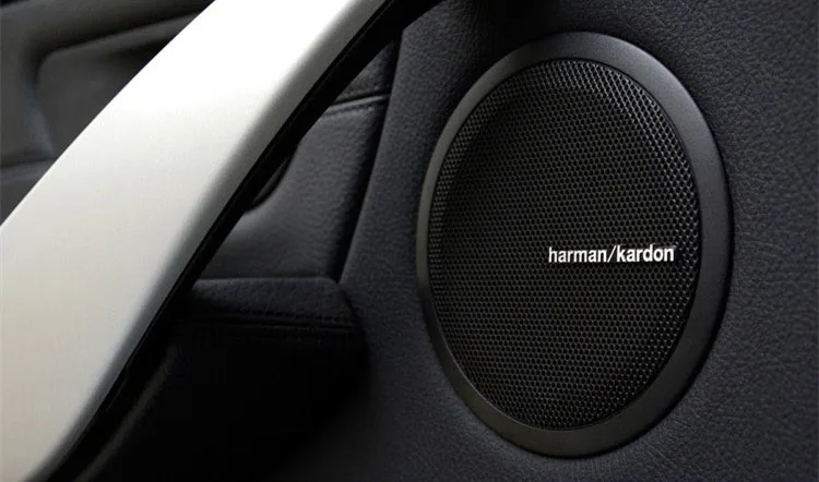 Wholesale high quality 100pcs harman/kardon Hi-Fi Speaker audio Speaker 3D Aluminum Badge Emblem stereo sticker