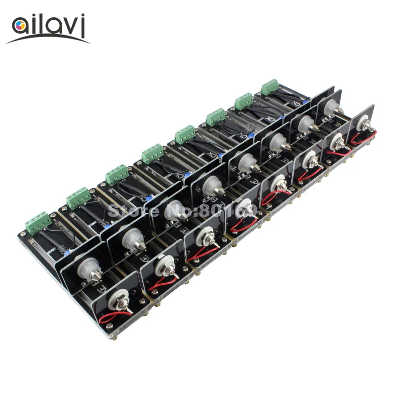 8 Channel 4-wire Test Stand Battery Holder for 32650/26650/18650 /AA/ AAA/ Lithium Battery 10A