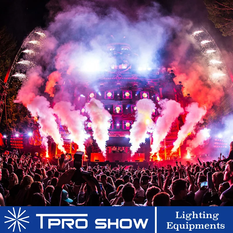 Mini Jet CO2 Cannon Double Nozzle Smoke Column Effect Machine DMX512 Control for Party Stage DJ Show