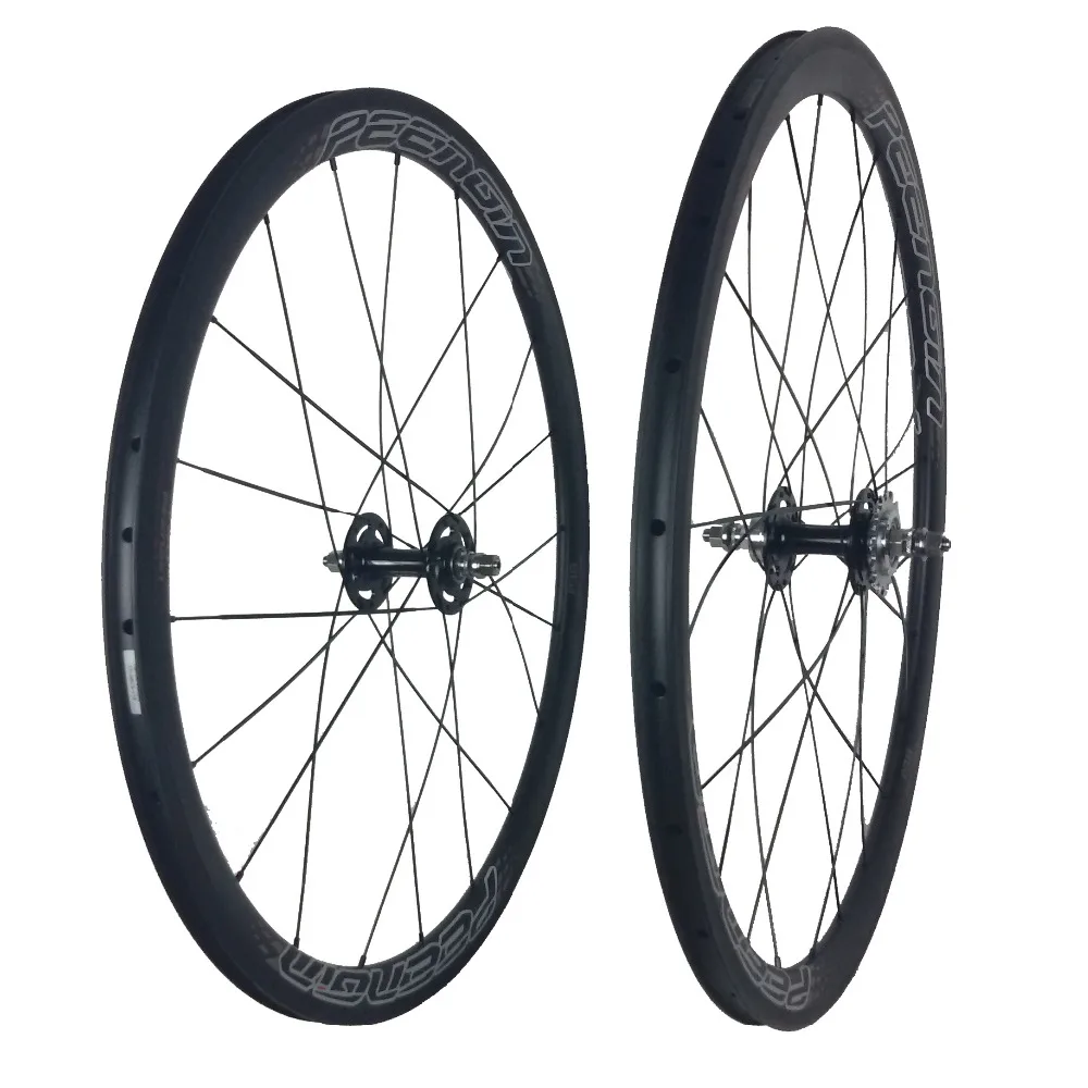 Carbon Mixed Fixed Gear Track Bike Wheelset 38mm 50mm 60mm 88mm Front Wheels Rear Back Ride Custom Famous Brand Logos Available