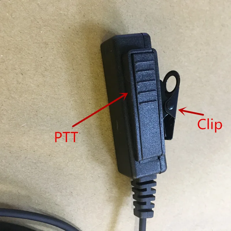 Gute lange große Ptt-Luftschlauch-Kopfhörer-Headset 2 Pins für ICOM F11 F21 F26 F16 V8 V82 V85 F3003 F3001 F4008A usw. Walkie-Talkie