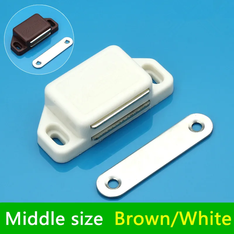 4pcs M002 Magnetic Touch Nylon Cabinet Catches Door Stop With Screws For Furniture Hardware