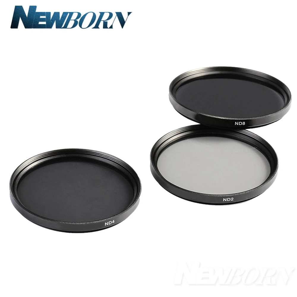 Camera lenses ND Filter 49mm 52mm 55mm 58mm 62mm 67mm 72mm 77MM Neutral Density Filter Lens Set Kit ND2 ND4 ND8 ND 2 4 8