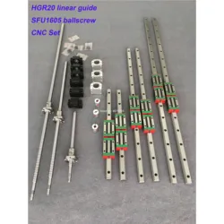 RU Delivery Ballscrew HB 20 Square Linear guide rail 6 set HB20 - 400/700/1000mm + SFU1605 - 400/700/1000mm + BK/BF12 CNC part