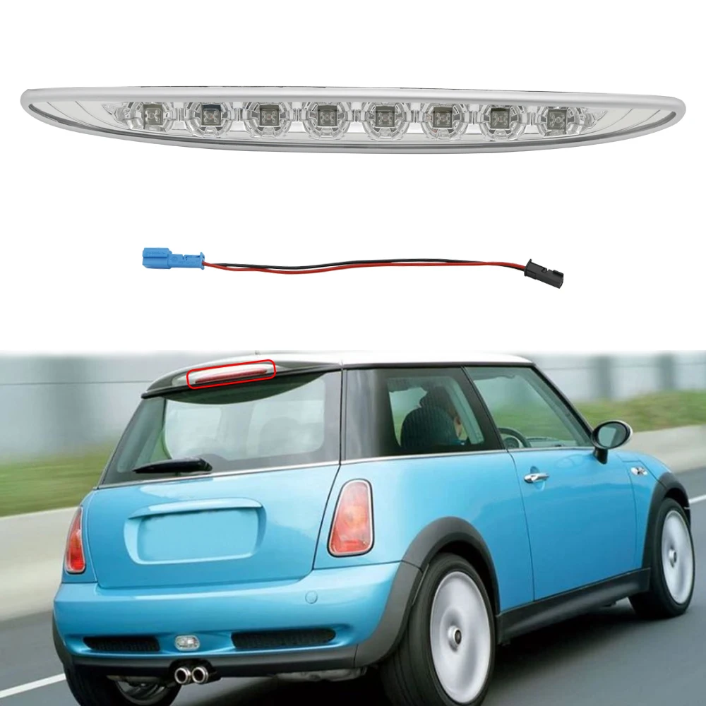 Auto Led Third Brake Light For Mini Cooper R50 R53 2002-2006 Rear High Mount 3rd Stop Brake Light Red Lens