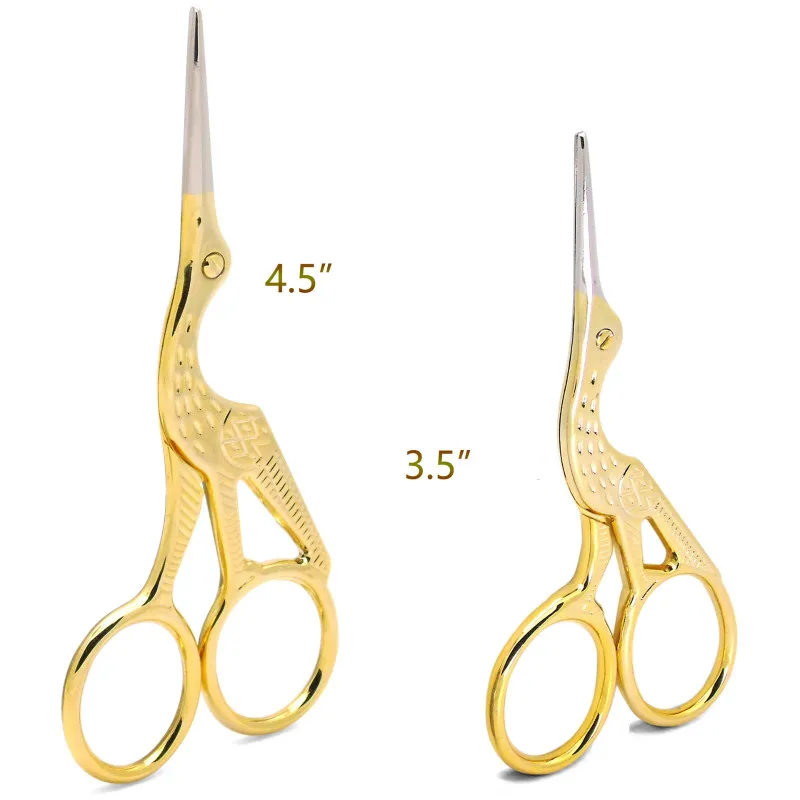Vintage Stainless Steel Scissors Eyebrows Nose Hair Trim Manicure Beauty Makeup Tool With Sharp Head