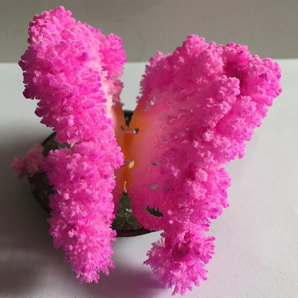 

50PCS/LOT 2019 65mm W Pink Paper Growing Magic Butterfly Tree Artificial Mystic Christmas Trees Baby Kids Science Toys Novelties