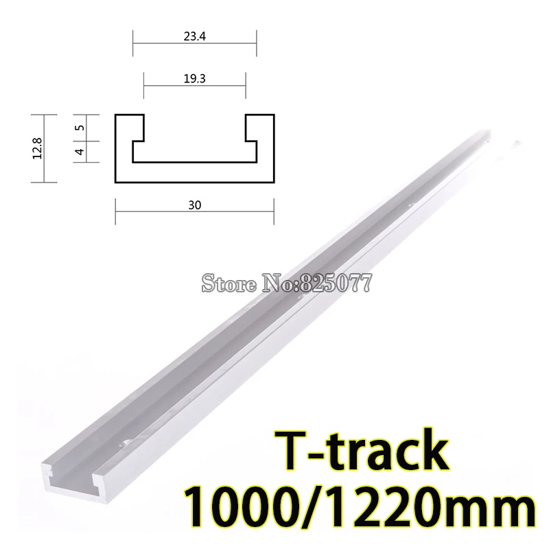 

DHL 4PCS 1000mm (40inch) Standard Aluminium T-tracks Miter Track/Slot For Router Table Band Saw T-tracks KF867