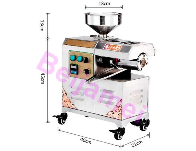 BEIJAMEI التجارية آلة ضغط الزيت عالية استخراج السمسم بذور الكتان الفول السوداني ماكينة الزيت البارد آلات
