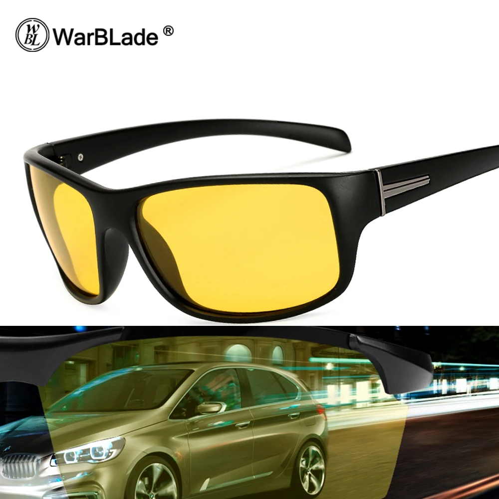 

WarBLade Night Vision Glasses Driving Polarized Sunglasses Men Women Brand Designer Goggles Eyewear HD Pilot Sun Glasses 1825