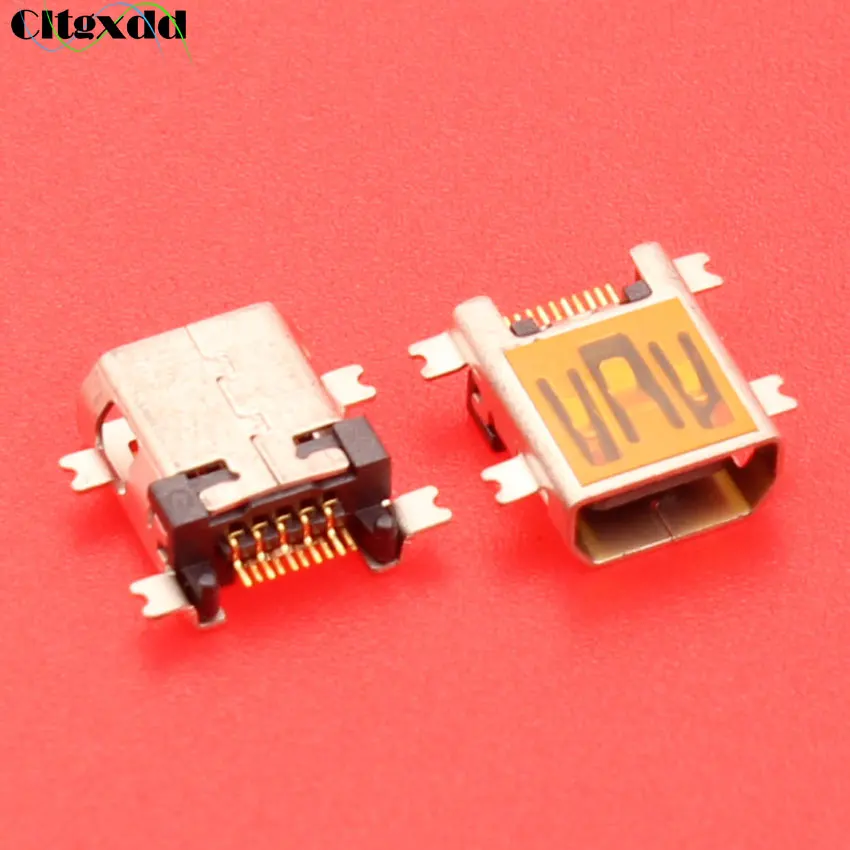 1PCS 10pin Mini USB Jack Socket Connector For CoolPad N900 E270 D508 W700 F600 F800 D550 KINGSUN CF550 Charging Port 3.8X7.5X9