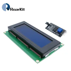 Pantalla azul HD44780 para arduino Character LCD /w IIC/I2C, Módulo adaptador de interfaz Serial, 2004, 20x4, 2004A