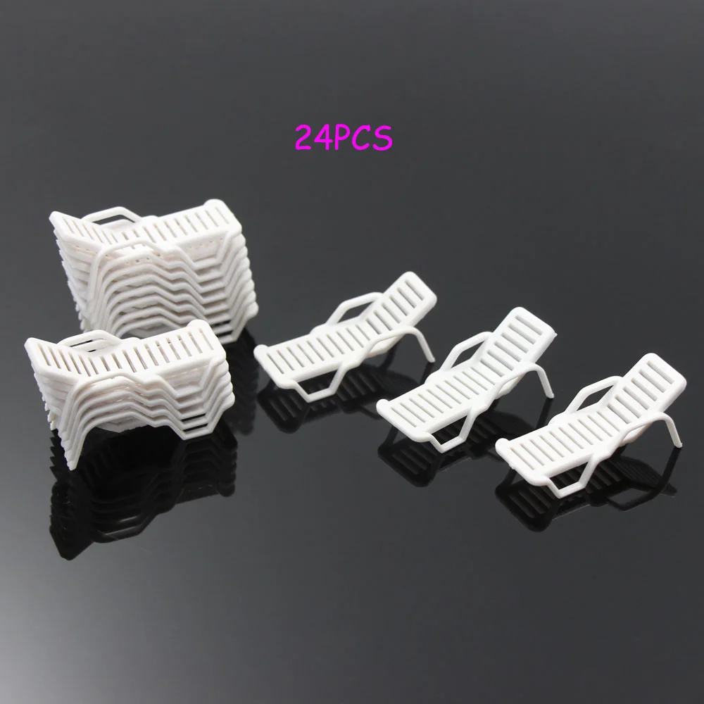 

ZY21 24pcs Model Train Railway Leisure Chair Settee Bench Scenery 1:50 O 1:75 OO 1:100 TT 1:150 N 1:200 Z Scale new