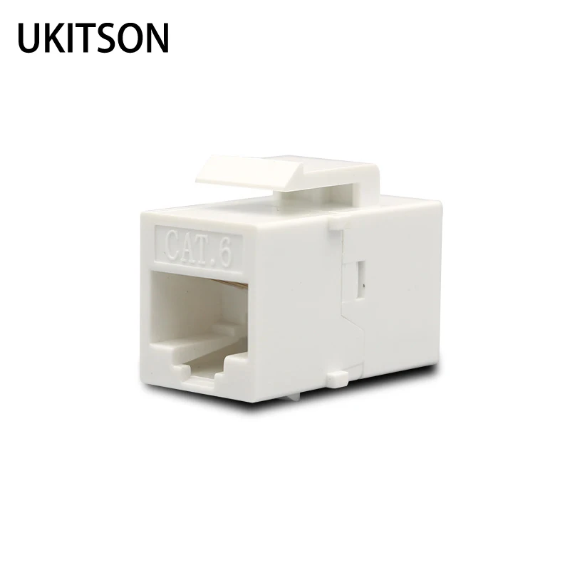 Keystone CAT6 RJ45 dla sieci 1000M czarny biały kolor gniazdo gniazdo złącze Ethernet
